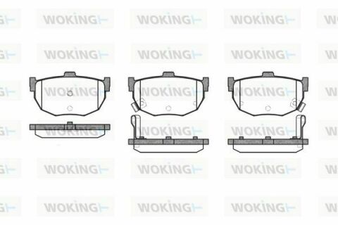 Тормозные колодки зад. HYUNDAI LANTRA I (J-1) 1.5/ NISSAN MAXIMA 1.6-3.0 88-09
