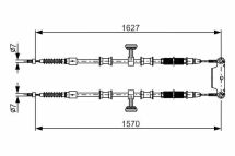 Шланг тормозной задний FIAT CROMA -11
