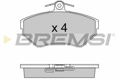 Гальмівні колодки пер. AUDI A4/SEAT CORDOBA/VW PASSAT 1.6-1.9DH 94-02 (TRW)