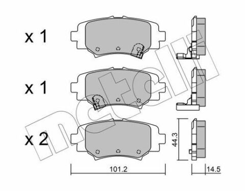 Колодки тормозные (задние) Mazda 3 III 13-