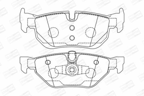 Тормозные колодки задние 3 E90 04-,X1/3 09- BMW