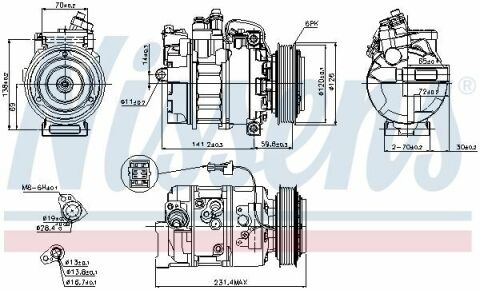 Компресор  SAAB  9-5(97-)1.9  TiD(+)[OE  4541207]