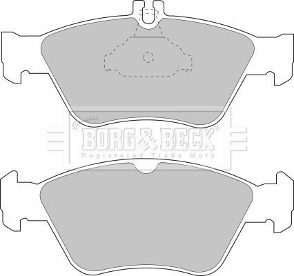 BBP1454 BORG & BECK - Тормозные колодки для дисков