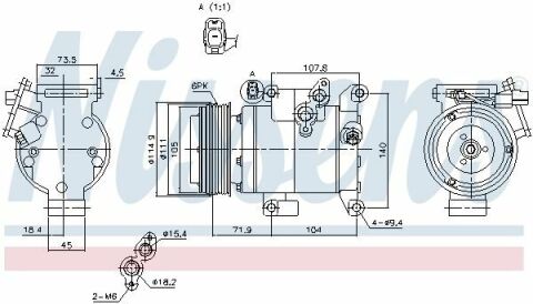 Компресор  MZ  6(12-)2.0  i  16V(+)[OE  BFD161450]