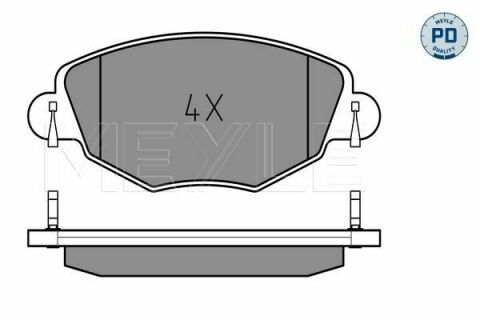 Колодки тормозные (передние) Ford Mondeo III 00-07 (Bosch)