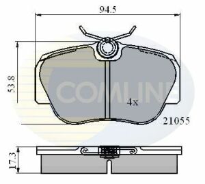 CBP0328 Comline - Гальмівні колодки до дисків