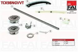 OPEL Комплект цепи ГРМ Astra J,Corsa D,E,Insignia,Meriva B,Mokka,Zafira Tourer 1.2/1.4