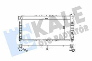 KALE MAZDA Радиатор охлаждения Mazda 626 IV,V 1.8/2.0 91-