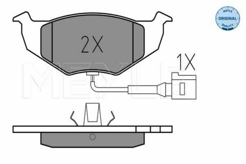 Колодки тормозные (передние) Skoda Fabia/VW Polo 1.0-2.0 00-14 (с датчиком)