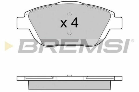 Гальмівні колодки пер. Citroen C3/DS3 09- (Bosch)