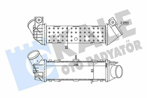 KALE VW Интеркулер Caddy II,Polo III,Variant 1.9TDI,Seat Cordoba,Ibiza II