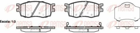 Колодки тормозов. пров. KIA Rio 05-, Hyundai Accent 06-