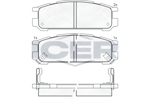 Колодки тормозные (задние) Subaru Impreza/Legacy 89-03