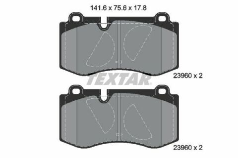 Колодки гальмівні (передні) MB (W211/W221D) 2.1-5.5 05-13 (Brembo) Q+