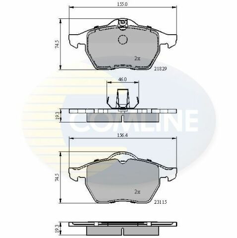 CBP0749 Comline - Тормозные колодки для дисков