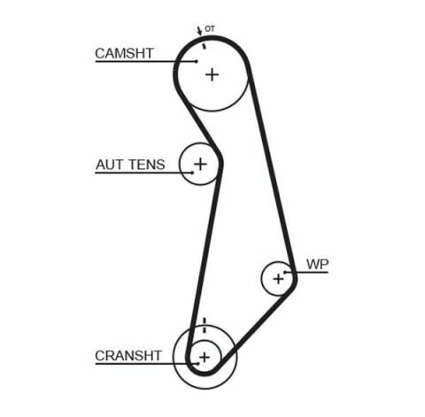 Комплект ГРМ VW Caddy 1.6E/2.0E/VW T5 2.0E