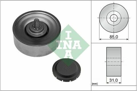 Ролик генератора BMW 5 (E60) 04-10 (паразитний) (85x31), M57 D25/D30 Ролик генератора BMW 5 (E60) 04-10 (паразитний) (85x31), M57 D25/D30