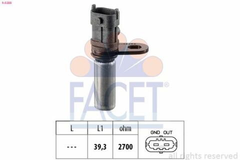 Датчик коленвала Opel ASTRA F/G, COMBO, CORSA B/C, VECTRA B/C 1.4/1.6 94-