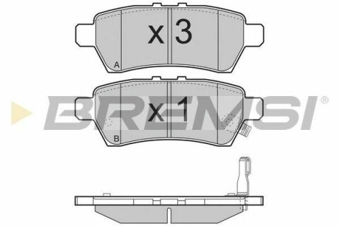 Гальмівні колодки зад. Nissan Pathfinder 05- (Tokico)