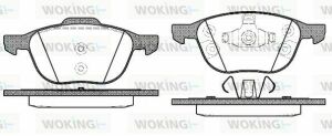 Тормозные колодки пер.FORD C-MAX/FOCUS/MAZDA 3/5/VOLVO V40/S40/C70/C30