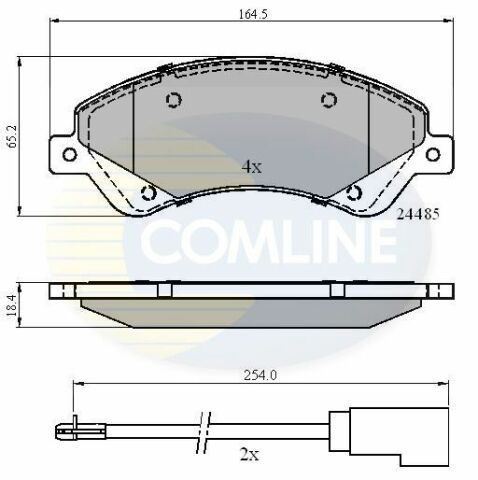 CBP21511 Comline - Гальмівні колодки до дисків