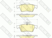 Комплект гальмівних накладок, дискове гальмо