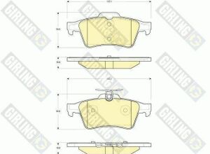 Комплект гальмівних накладок, дискове гальмо