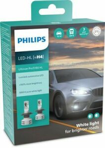 11342U51X2 (PHILIPS) LED H4 Ultinon Pro5100 +160% X2  12/24V 12W