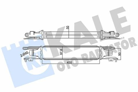 KALE OPEL Интеркулер Corsa D 1.3CDTI 06-