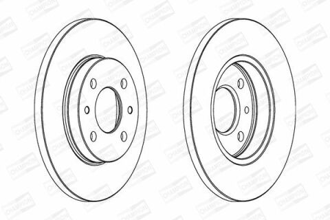 CHAMPION FIAT Диск тормозной передний Fiorino,Uno 1.7DDuna,Lancia (240*12)
