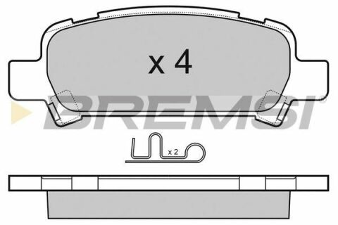 Тормозные колодки зад. Subaru Impreza 94-/Forester 97-08 (акебоно)