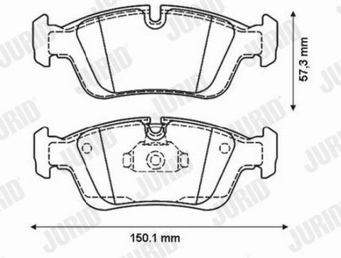 JURID BMW Гальмівні колодки передні E36,46 316-325 98-