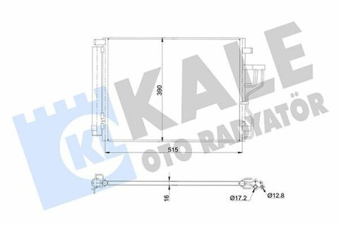 KALE HYUNDAI Радиатор кондиционера ix35,Kia Sportage 10-