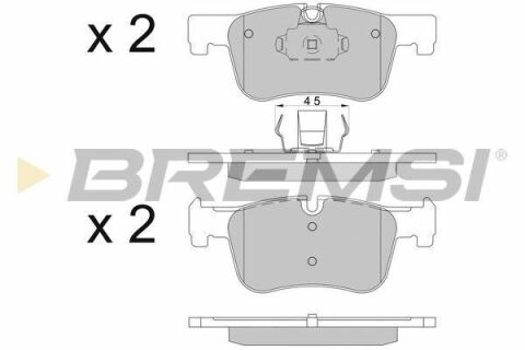 Гальмівні колодки перед. BMW 1(F20,F21)/ 3(F30,F31)/ 4(F36) 10- (ATE)