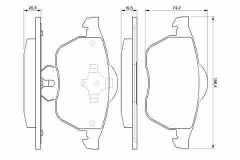 Колодки тормозные (передние) Audi A3/VW Golf III -03 (ATE)