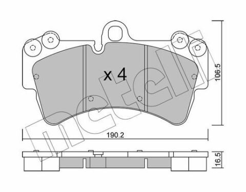 Колодки тормозные (передние) Audi Q7 06-15/Porsche Cayenne/VW Touareg 02-10