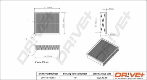 DP1110.10.0054 Drive+ - Фільтр повітря