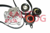 Помпа води + комплект ремня ГРМ помпа 18 зубiв