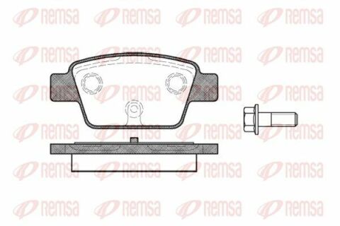 FIAT Гальмівні колодки задні STILO, BRAVO 1.2 16V-2.4 20V 01-