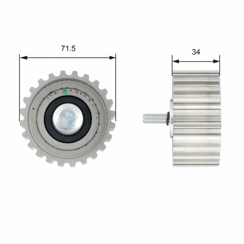 Ролик ГРМ натяжний FIAT Ducato 06-14, Ducato 14-, Ducato 02-06; IVECO Daily E5 11-14, Daily E4 06-11, Daily E6 14-, Daily E3 99-06