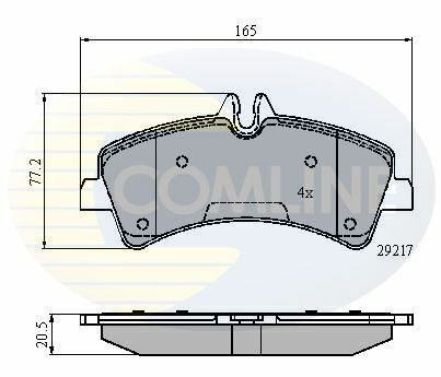 CBP01575 Comline - Тормозные колодки для дисков