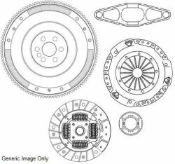 Комплект для переоборудования Transit (V347) 2.4TDCi 06- (100PS) (253mm)(сплошной+к-кт сцепления)