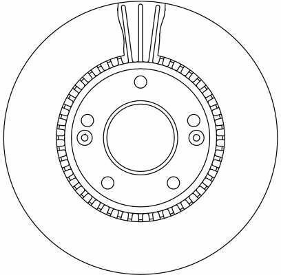 Гальмівний диск перед. Ceed/Carens III/Magentis/Sportage/Tucson 04- (280x26)