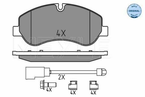 Колодки тормозные (передние) Ford Transit Custom/Tourneo Custom V362 12-/Transit V363 13-