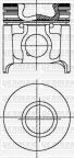 Поршень с кольцами і пальцем (размер отв. 94.40/std) fiat ducato, iveco daily 2.8d(8140,23,3700)