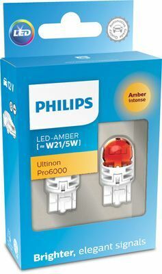 11066AU60X2 (PHILIPS) W21/5W LED amber Ultinon Pro6000