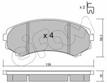 Гальмівні колодки пер. Mitsubishi Grandis 04-11/Pajero 90- (sumitomo)