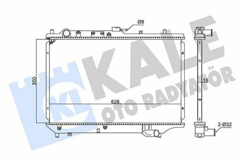 KALE MAZDA Радиатор охлаждения 323 IV 1.3/1.8 89-