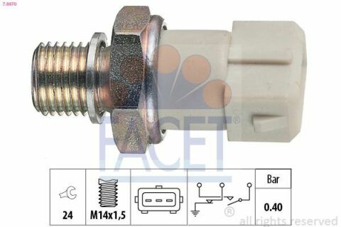 Датчик тиску оливи (0,4bar/3 конт./білий) Kadett E 1.3-1.6