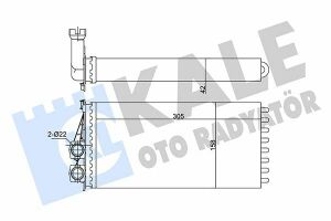 KALE CITROEN Радіатор опалення DS5, Peugeot 3008/5008 09-